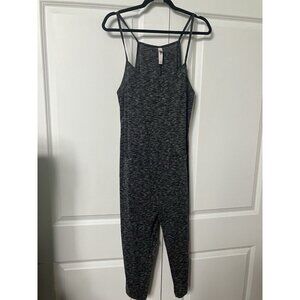 Victoria's Secret Romper Womens M Ribbed Gray Sleeveless Jumpsuit